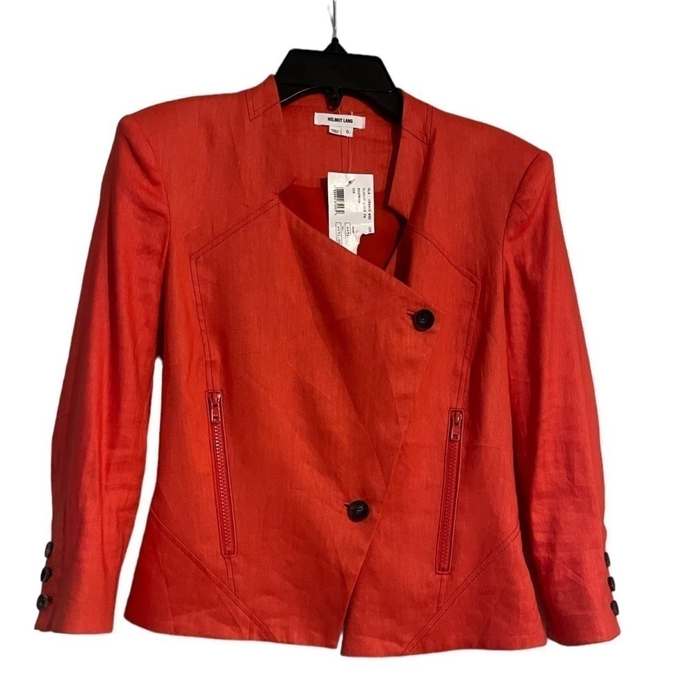 NWT Helmut Lang HLA Glossy linen blazer